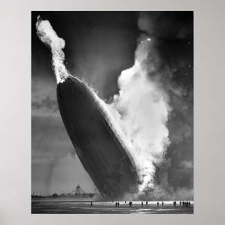 Hindenburg Disaster poster 16 x 20 inch.
