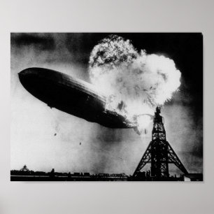 Hindenburg-ramp - Zeppelin-explosie Poster