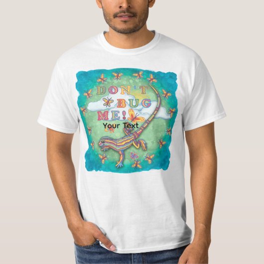 Hinder me niet Hagedis T-shirt (Voorkant)