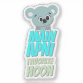 Hindi Bollywood Fun Quote Sticker (Voorkant)