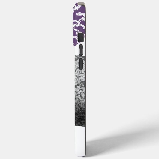 Hindi Floral Pattern Elephant Damask Case-Mate iPhone Case (Achterkant / Links)