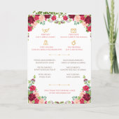 Hindoe Ceremonie Programma & Indiase bruiloft prog (Achterkant)