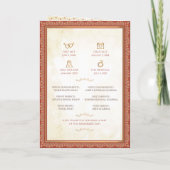 Hindoe Ceremonie Programma Indische Bruiloft Progr (Achterkant)