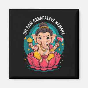 Hindoe Ganesha Puja Olifant God India Meditatie Y Magneet