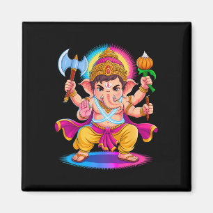 Hindoe Ganesha Puja Olifant God India Meditatie Y Magneet
