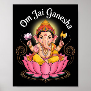 Hindoe Ganesha Puja Olifant God India Meditatie Y Poster
