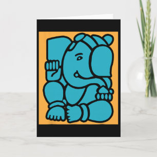 Hindoe Ganesha Puja Olifant God Yoga Meditatie Mi Kaart