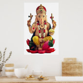 Hindoe God Ganesh Poster (Keuken)
