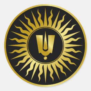 Hindoe God Tilak Teken Ronde Sticker