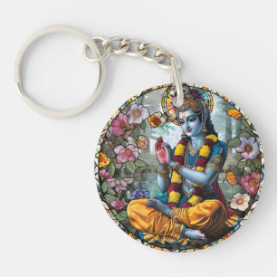 Hindoe Godheid Bescherming Sleutelhanger, Krishna Sleutelhanger