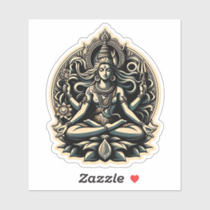 Hindoe Godin Shiva Sticker