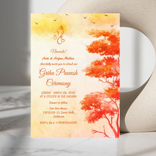 Hindoe Huis Warming Griha Pravesh Kaart