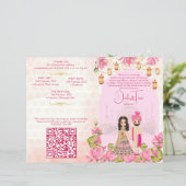 Hindoe huwelijksrituelen programma roze lotus (Staand voorkant)