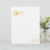 Hindoe OM Symbool 8.5 "x 11" Briefhoofd (Staand voorkant)