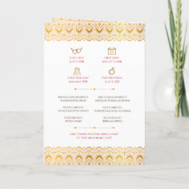Hindoeceremonieprogramma als Indiase trouwgids Programma
