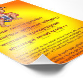 Hindoegod Hanuman Poster (Hoek)