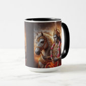 Hindoegod met Paard - Mok (Voorkant rechts)