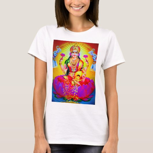 Hindoegodin Lakshmi T-shirt (Voorkant)
