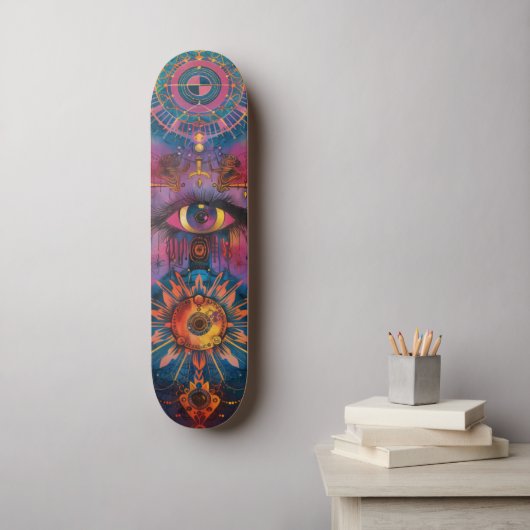 Hindoemysticisme Skateboard (Muurkunst)