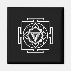 Hindoestaanse Kali Yantra Symbool Hinduisme Yoga O Magneet