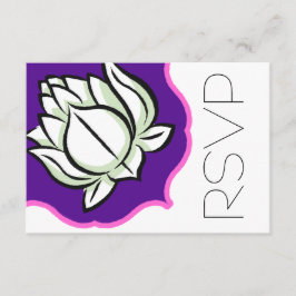 Hindoestaanse Lotus bloem RSVP Kaartje