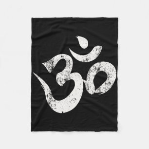 Hindoestaanse Om-shirt Hinduïsme T-shirt Om-yoga T Fleece Deken