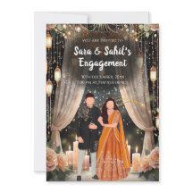 Hindoestaanse Roka uitnodiging & Punjabi verloving