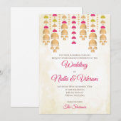 Hindoestaanse trouwuitnodigingen & Hindoestaanse t Kaart (Voorkant / Achterkant)