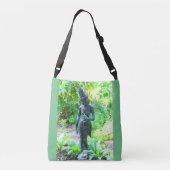 hindoestuin - tuinbouwgroen crossbody tas (Achterkant)