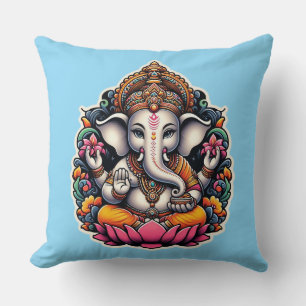 Hindou God Ganesh / Ganesha Coussin
