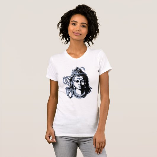 Hindou God Mahadev Shiva bénédiction T-shirt Desig (Devant entier)