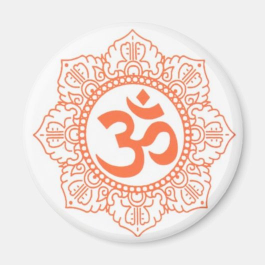 HINDU - BUDDHA SYMBOLEN OM, OHM MAGNEET (Voorkant)