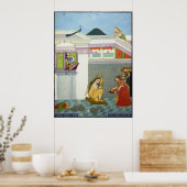 Hindu Deities Krishna en Radha Poster (Keuken)