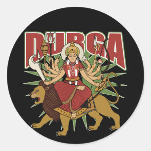 Hindu Durga Ronde Sticker