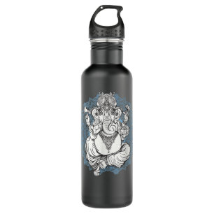 Hindu Elephant God Ganesha T - Oriental India Henn Waterfles