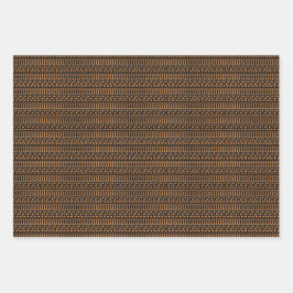 Hindu Festival Wrapping Paper Flat Sheet Set van 3