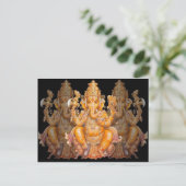 Hindu God Ganesh Briefkaart (Staand voorkant)