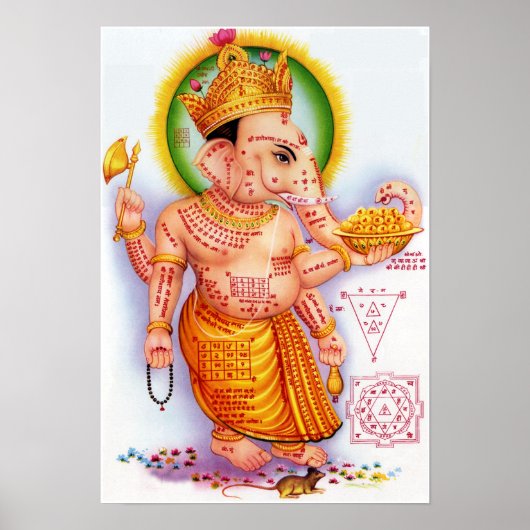 HIndu God Ganesha Poster (Voorkant)