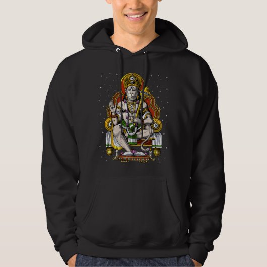 Hindu God Hanuman Hoodie (Voorkant)