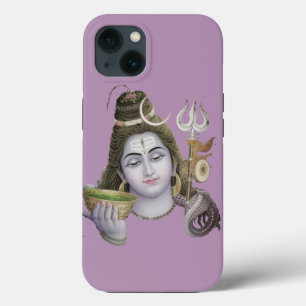 Hindu god shiva appel met hard hoesje