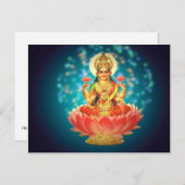 Hindu goddess briefkaart (Voorkant / Achterkant)