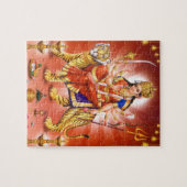 Hindu Goddess Durga Tiger Legpuzzel (Horizontaal)