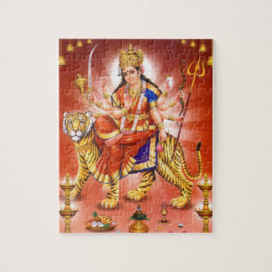 Hindu Goddess Durga Tiger Legpuzzel