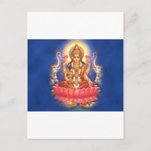 Hindu Goddess Laxmi Devi Mata Briefkaart