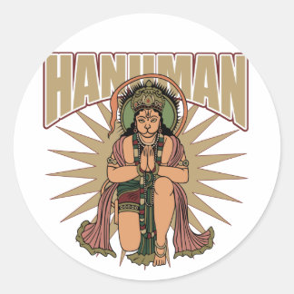 Hindu Hanuman Ronde Sticker