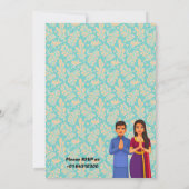 Hindu House Warming Griha Pravesh Uitnodiging (Achterkant)