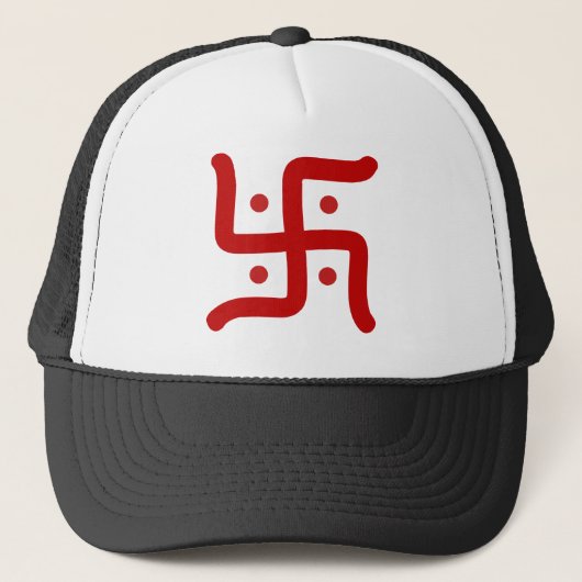 Hindu Swastika Trucker Pet (Voorkant)