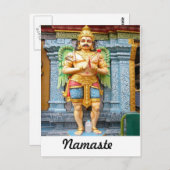 Hindu-tempelbeeld Briefkaart (Voorkant / Achterkant)