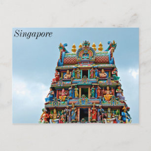 Hindu Temple Little India Singapore Briefkaart