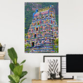 hindu temple-poster poster (Thuiskantoor)